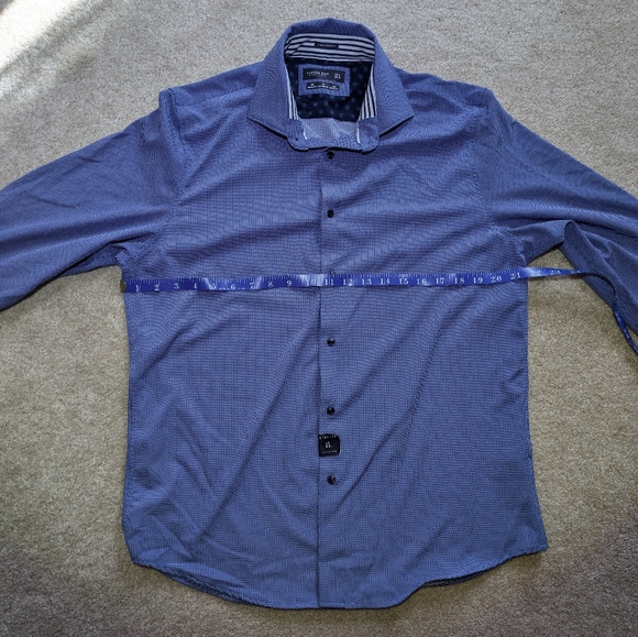 Cactus Man by Ricky Singh Shirt / Blue Button Down Top - Picture 9 of 11